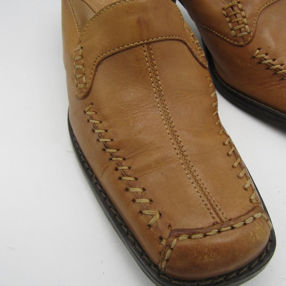 DENVER HAYES LEATHER SHOES. TAN. SIZE 7 1/2. - Picture 3 of 9